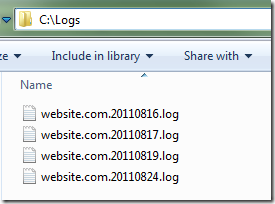 Log files with log4net in EPiServer