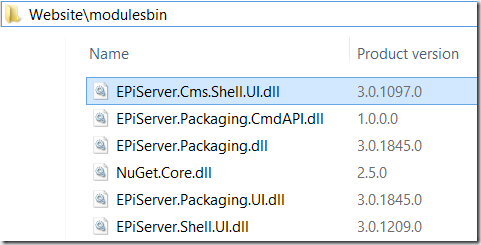 Add-on assemblies in modulesbin folder
