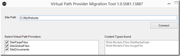 The EPiServer 7.5 VPP migration tool